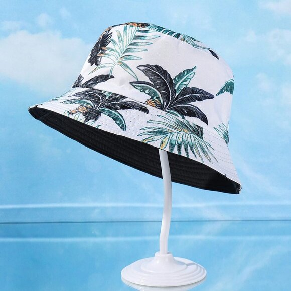 Palm Leaf and Pineapple Bucket Hat - Picture 2 of 3